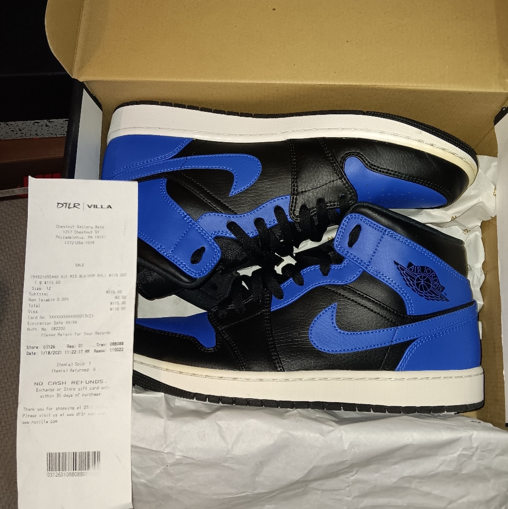 Jordan 1 blue/black